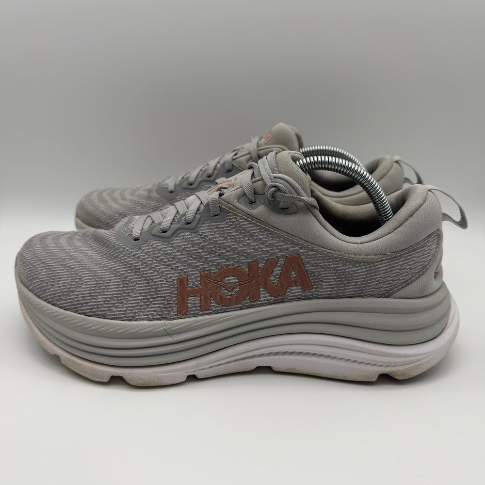HOKA One One Gaviota 5 Harbor Mist/Rose Gold Womens Size 11B
